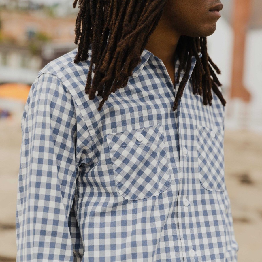 Apparel Yellow Rat Yellow Rat | Yellow Rat Blue Checkered Button Down Shirt