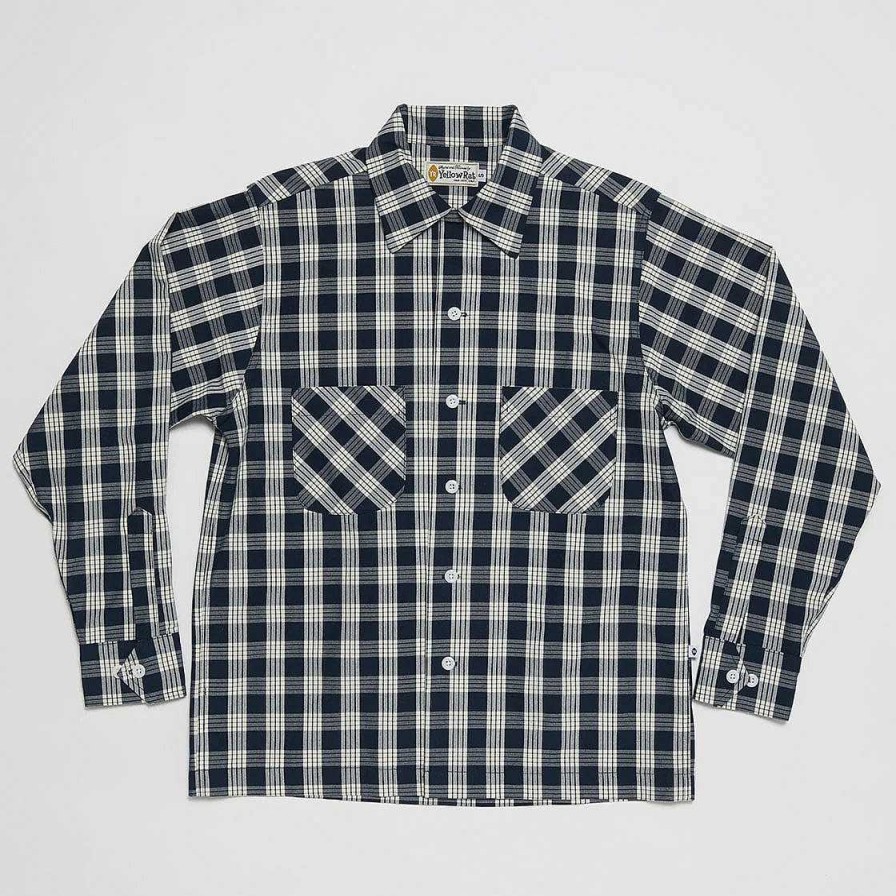 Apparel Yellow Rat Yellow Rat | Yellow Rat Open Collar Shirt - Navy