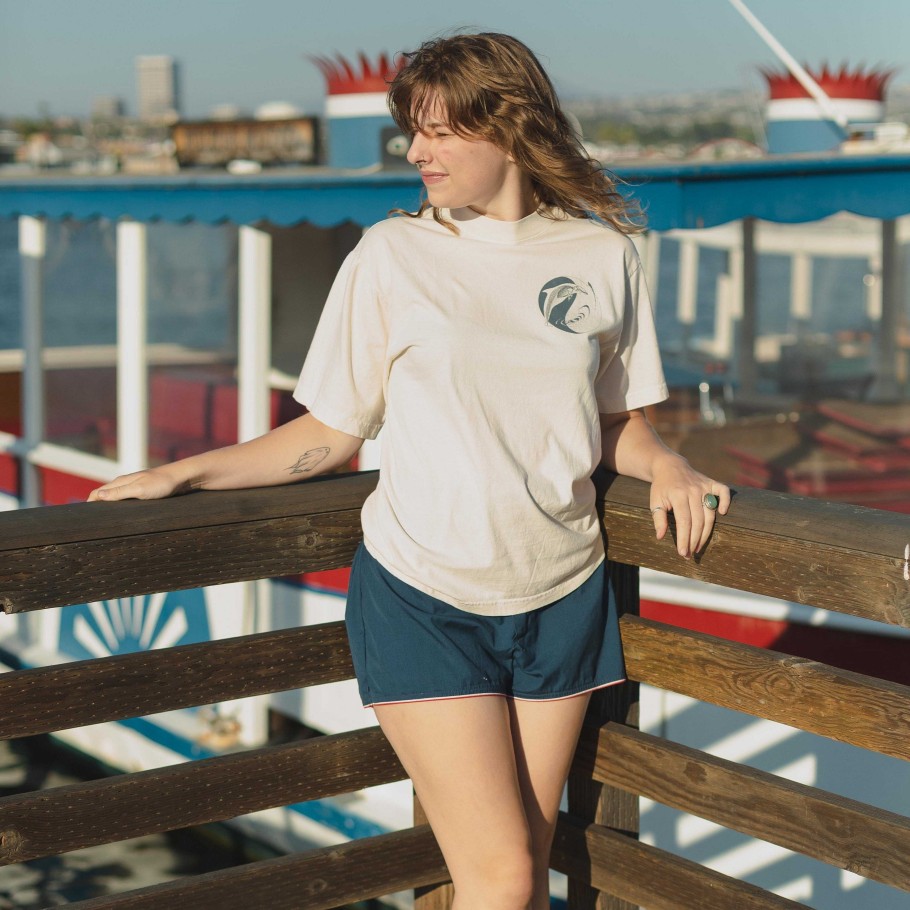 Apparel Daydream Surf Shop Tees | Daydream Dolphin Emporium Tee - Off White