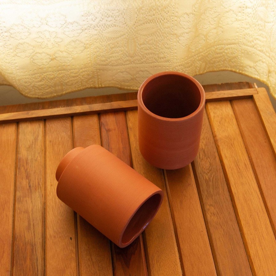 Accessories Guten Ceramics | Guten Ceramics Limatus Terra Cotta Tumbler