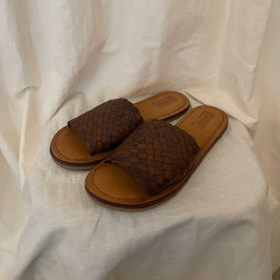 Shoes Mohinders | Mohinders Women'S Woven Sandal In Walnut