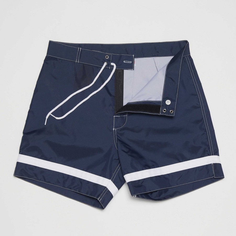 Apparel Yellow Rat Yellow Rat | Yellow Rat Cross Bar Weave Trunk - Navy