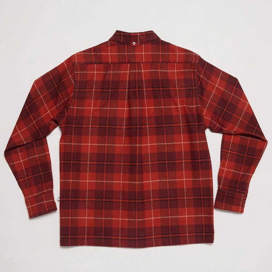 Apparel Yellow Rat Yellow Rat | Yellow Rat Flannel Button-Down Shirt - Red