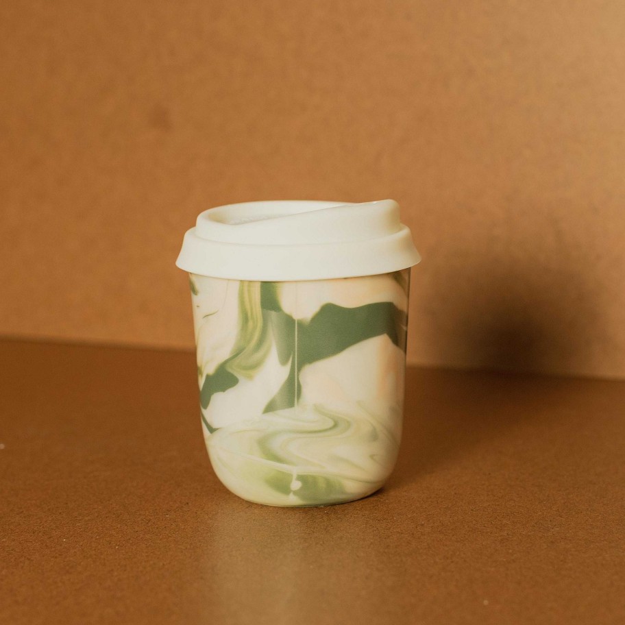 Accessories Rex Ceramics | Rex Designs Marble Travel Mug W/ Lid