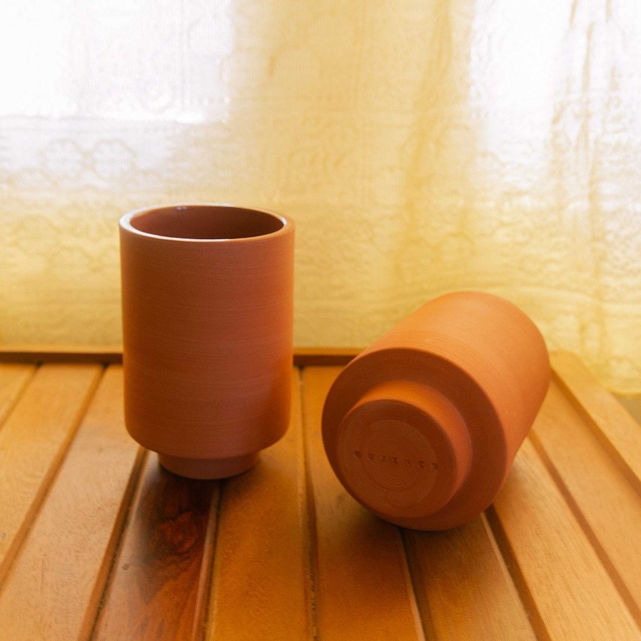 Accessories Guten Ceramics | Guten Ceramics Limatus Terra Cotta Tumbler