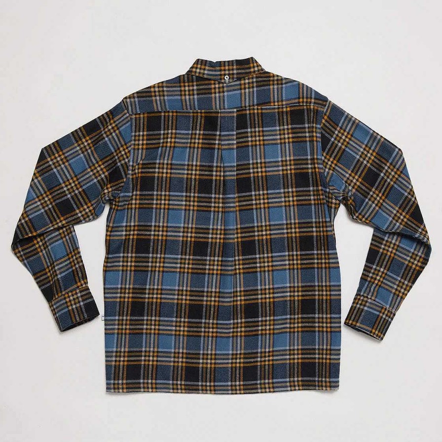 Apparel Yellow Rat Yellow Rat | Yellow Rat Flannel Button-Down Shirt - Blue