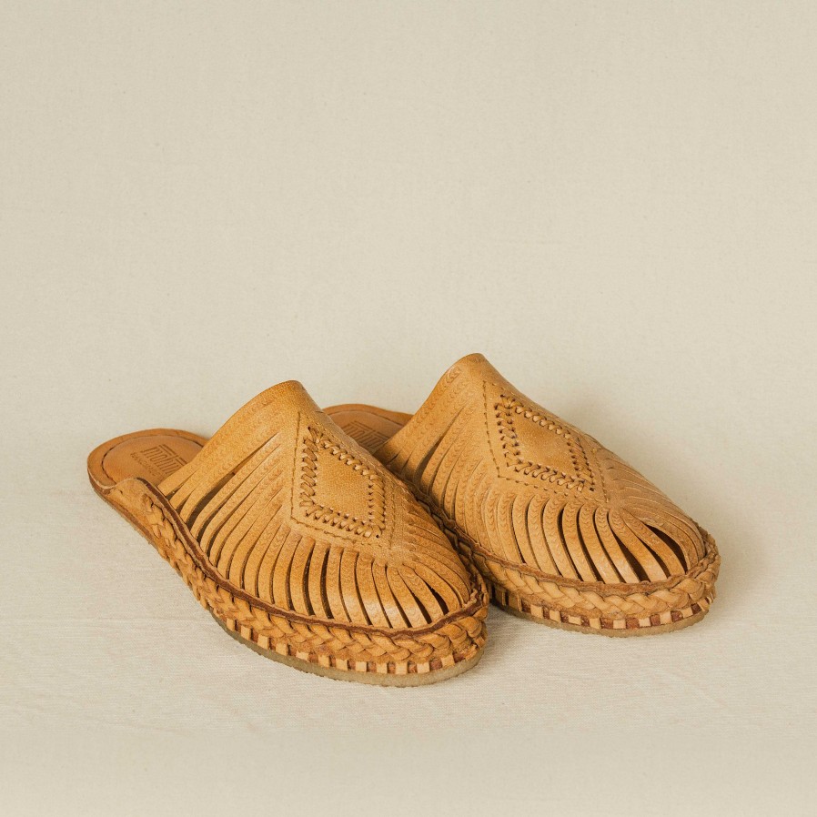 Shoes Mohinders | Mohinders Women'S Diamond Slides In Honey