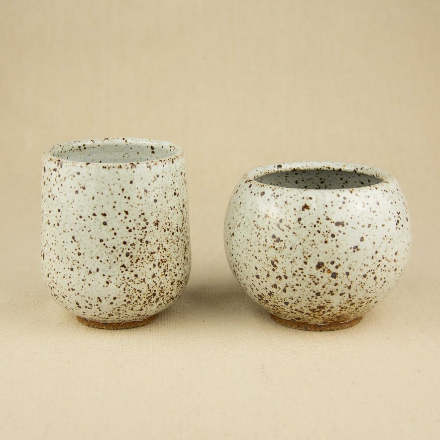 Accessories bX Ceramics | Bx Ceramics - Ceramic Cup - Gloss White Speckle - Glazed