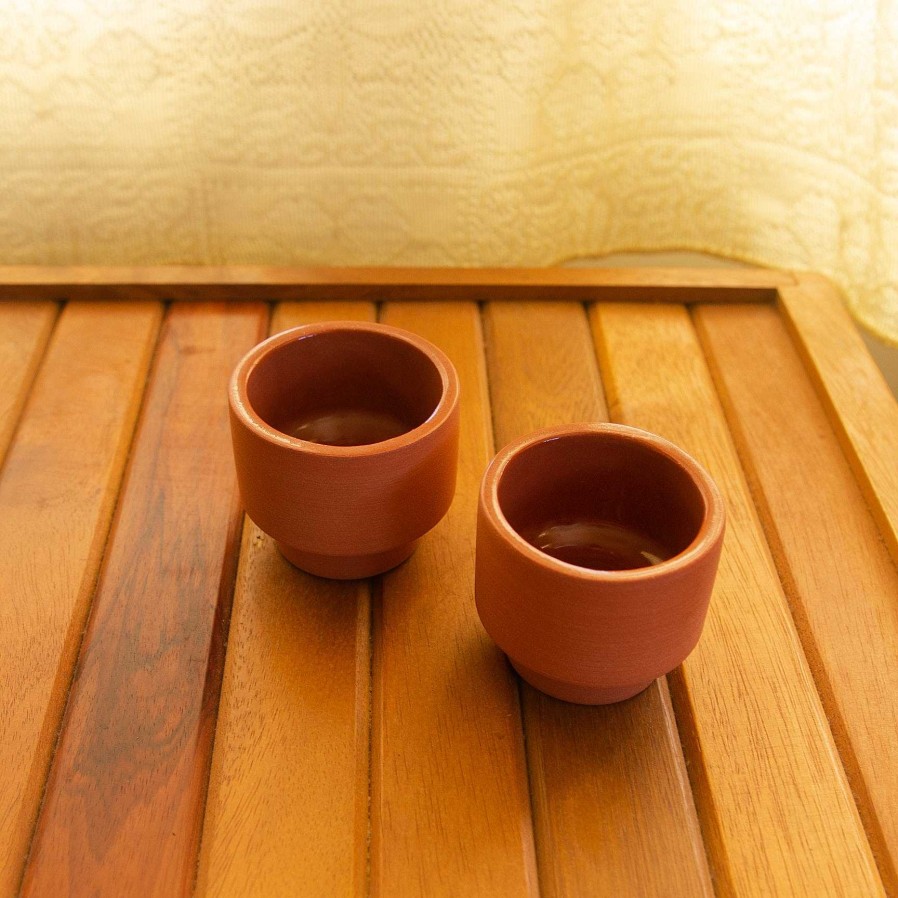 Accessories Guten Ceramics | Guten Ceramics Limatus Terra Cotta Cup