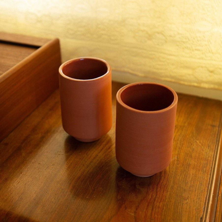 Accessories Guten Ceramics | Guten Ceramics Limatus Terra Cotta Tumbler