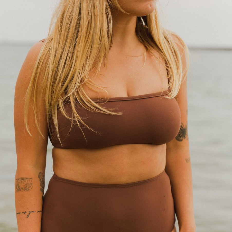 Accessories Nu Swim | Nu Swim Cloud Top - Cocoa